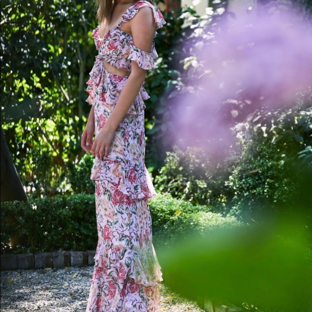 Wayf ruffle dress